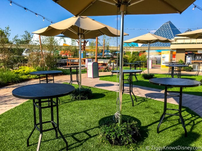 Coastal Eats Review 2019 Epcot Food and Wine Festival tables