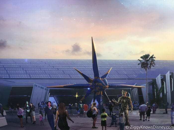 Guardians of the Galaxy Coaster concept art