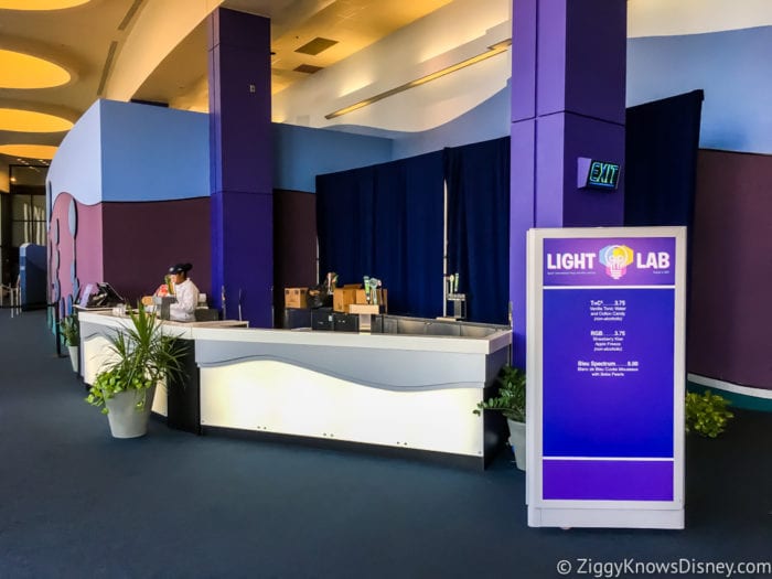 Light Lab Review 2017 Epcot Food and Wine Festival Light Lab Beer Counter