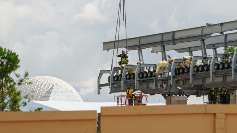 Disney Skyliner Construction Update August 2018 Epcot Station