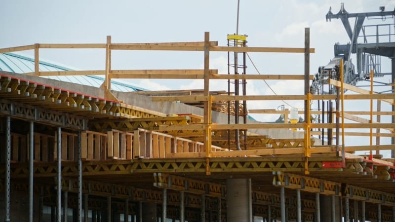 Disney Skyliner Construction Update August 2018 Hollywood studios station queue