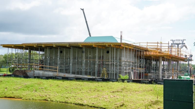 Disney Skyliner Construction Update August 2018 Hollywood studios station queue