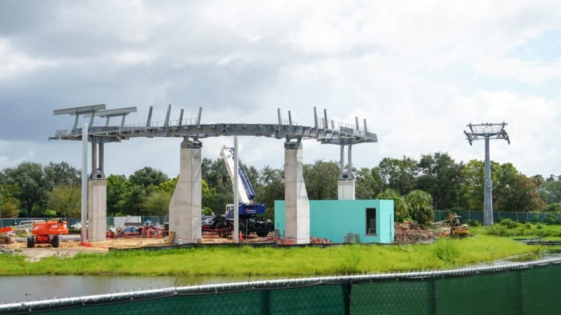 Disney Skyliner Construction Update August 2018 turn station