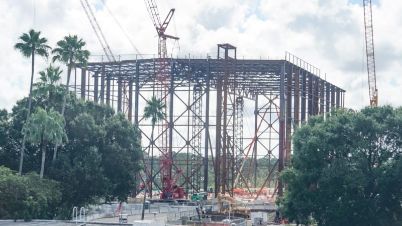 Guardians of the Galaxy Coaster Construction August 2018 it's huge!