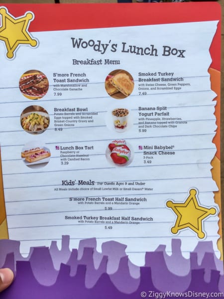 Woody's Lunch Box Breakfast Review Toy Story Land