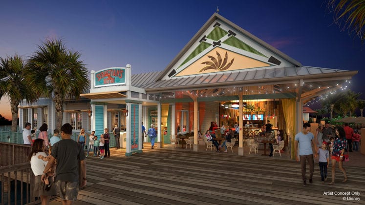 Sebastian's Bistro Coming to Disney's Caribbean Beach concept art