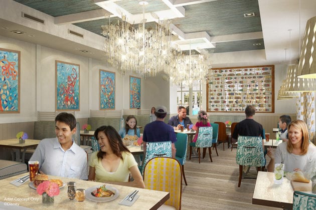 Sebastian's Bistro Coming to Disney's Caribbean Beach interior