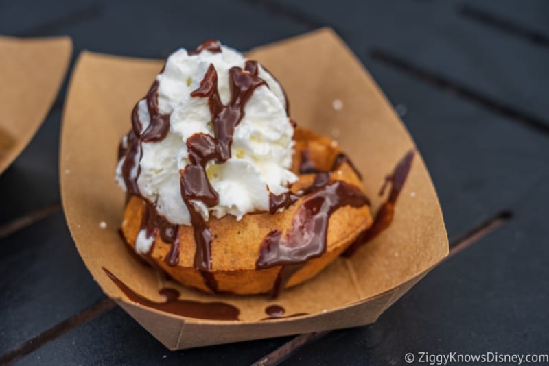 Belgium Review 2019 Epcot Food and Wine Festival chocolate waffle