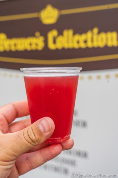 Brewer's Collection Review 2019 Epcot Food and Wine Festival pomegranate beer