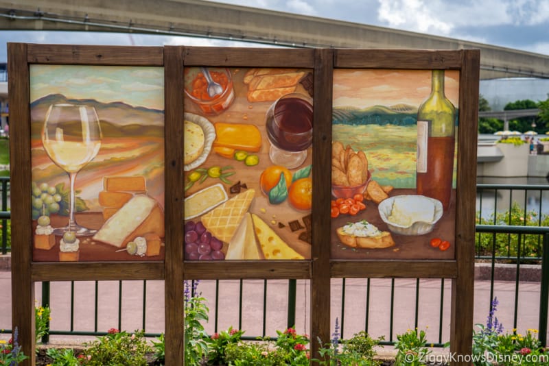 The Cheese Studio Review 2019 Epcot Food and Wine Festival mural