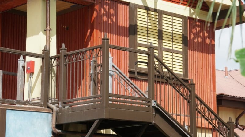 Magic Kingdom Club 33 in Adventureland has New Facade stairs