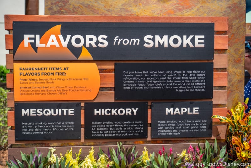 Flavors from Fire Review 2018 Epcot Food and Wine Festival sign