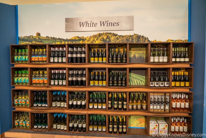 The Festival Wine Shop Review 2018 Epcot Food and Wine Festival White Wines